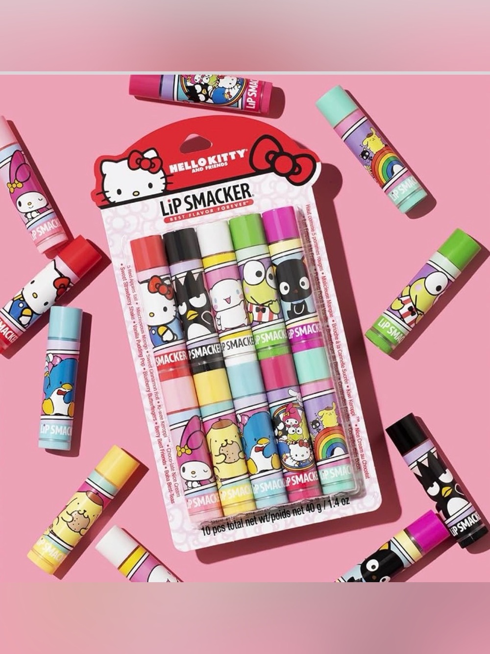 Lip Smackers Sanrio Hello Kitty & Friends Pack - 10 Moisturizing Lip Balms, - Picture 3 of 4